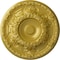 Ekena Millwork Granada Ceiling Medallion (Fits Canopies up to 7 1/8"), Hand-Painted Rich Gold, 19"OD x 1 1/2"P CM19GARGS - alternate 1